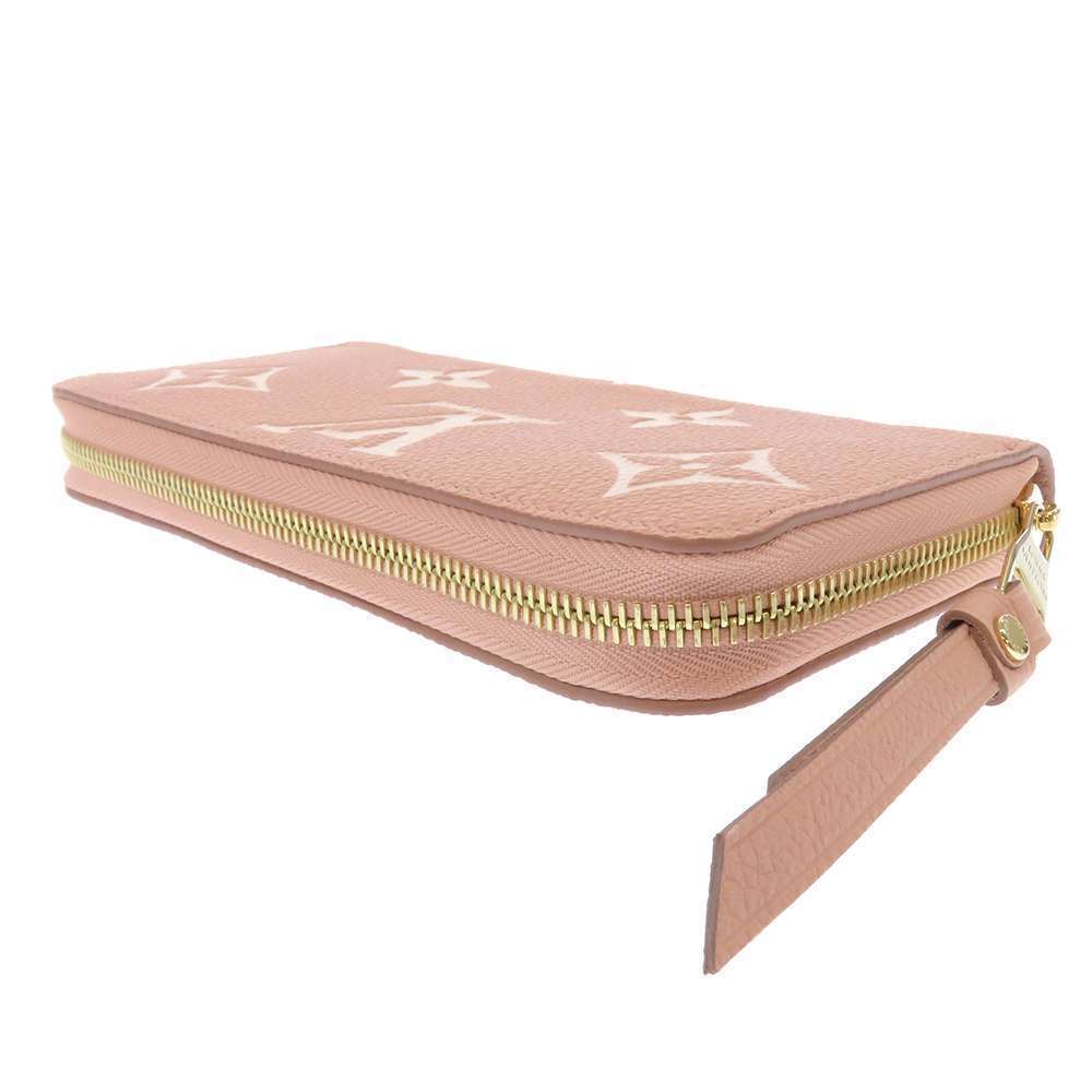 Louis Vuitton Monogram Zippy Bicolor Long Wallet Empreinte Brown